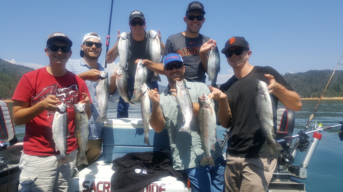 Big rainbows with the farmers from Fresno 